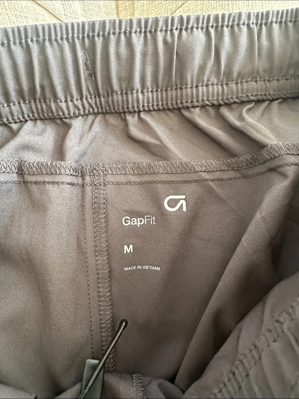 GAP Men's Dark Gray Athletic Joggers with Zip Pockets